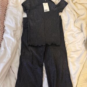 H&M Black Shimmer Jumpsuit